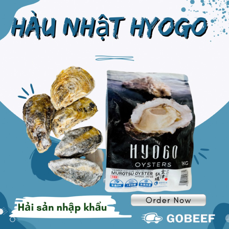 HÀU NHẬT HYOGO CHUẨN SASHIMI TÚI 1KG | GIAO HOẢ TỐC HCM