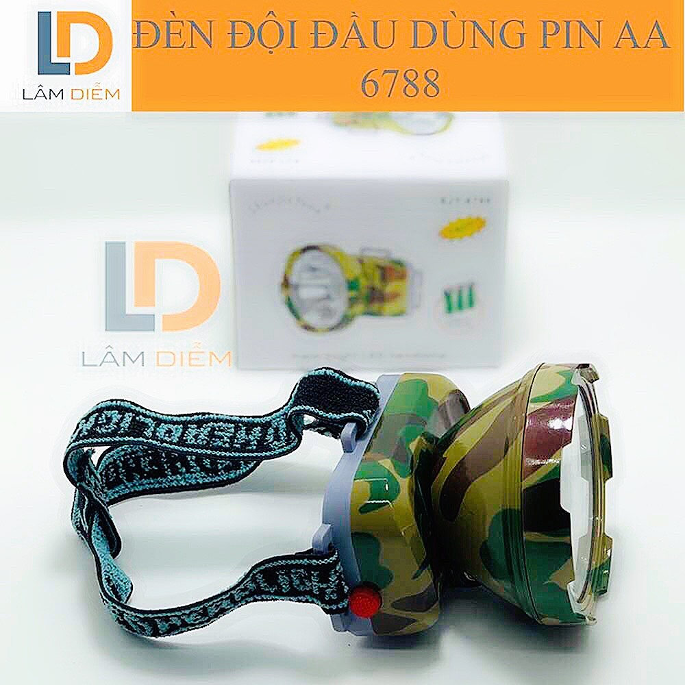 Đèn pin đội đầu pin rời aa 8068 - 6788