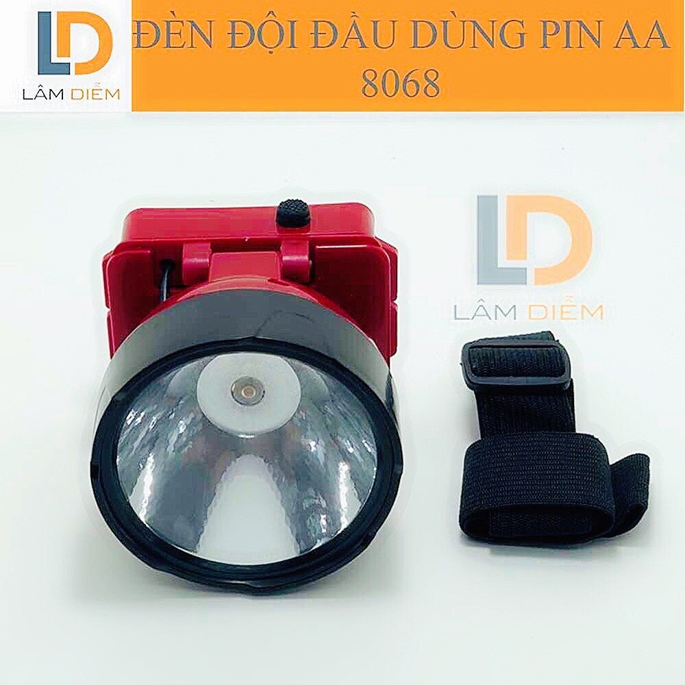 Đèn pin đội đầu pin rời aa 8068 - 6788