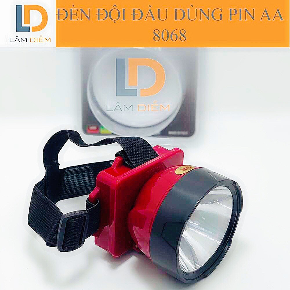 Đèn pin đội đầu pin rời aa 8068 - 6788