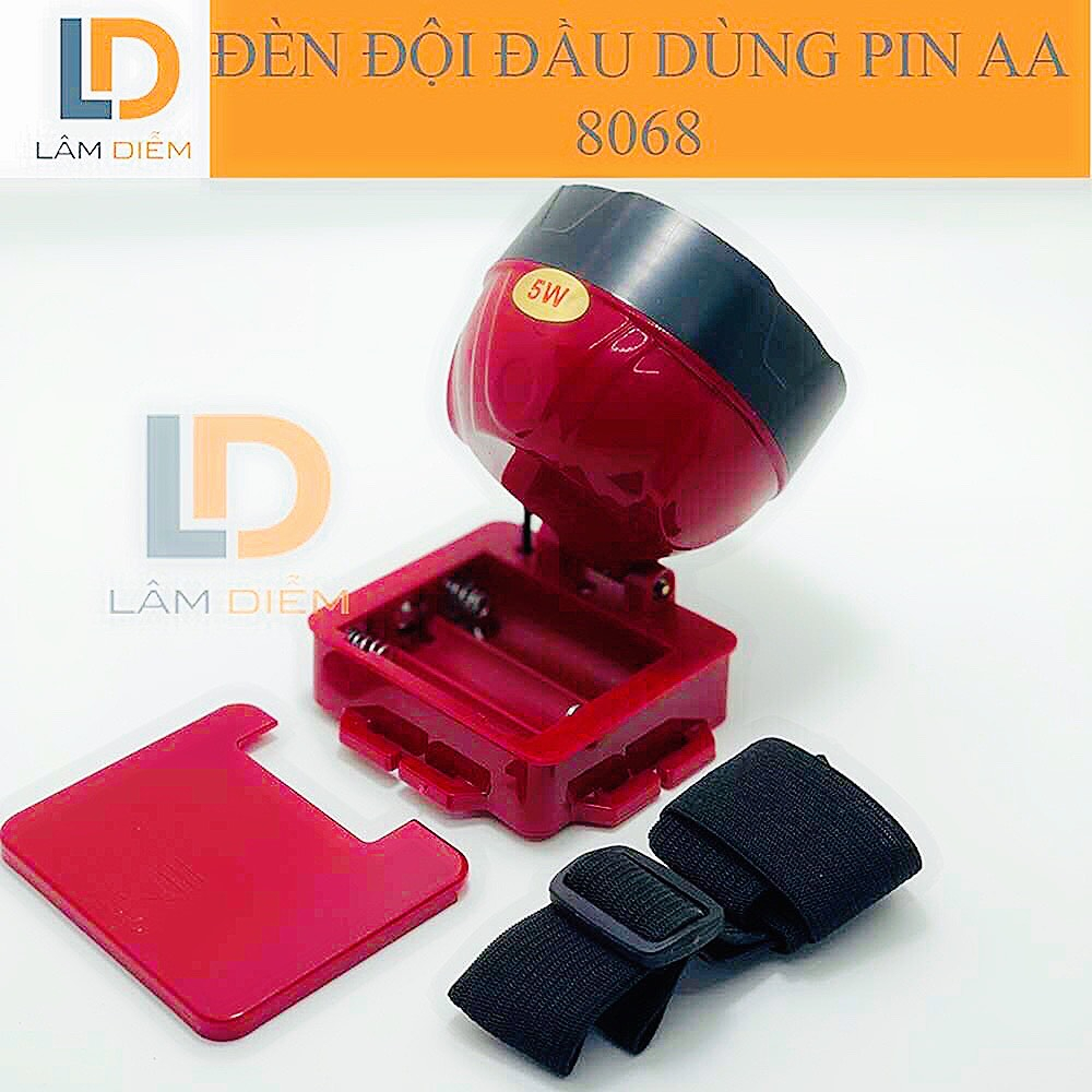 Đèn pin đội đầu pin rời aa 8068 - 6788