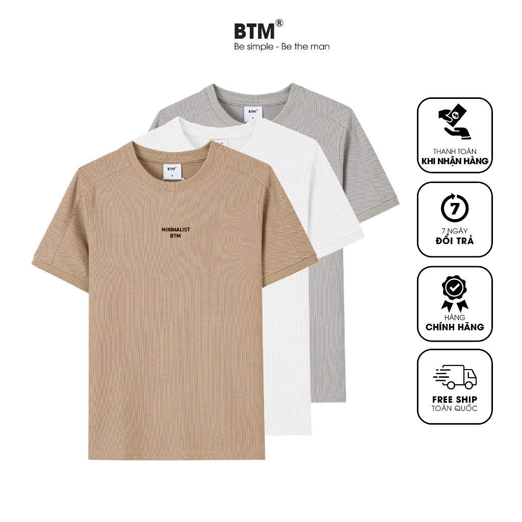 Áo thun nam in hình BTM Studios chất da cá cao cấp - 7.572