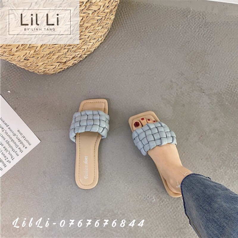Dép bính quai ngang mũi vuông bản to cao cấp size 35-40