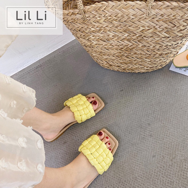 Dép bính quai ngang mũi vuông bản to cao cấp size 35-40