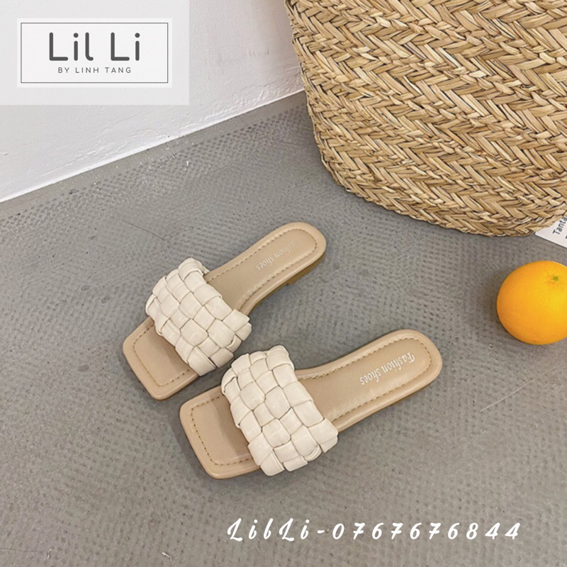 Dép bính quai ngang mũi vuông bản to cao cấp size 35-40