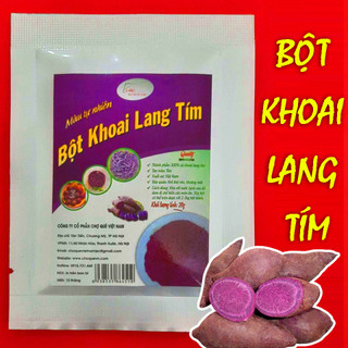 Bột khoai lang tím gói 10gr nguyên chất 100% từ củ khoai lang tím dùng tạo màu tím cho các loại bánh, trà sữa