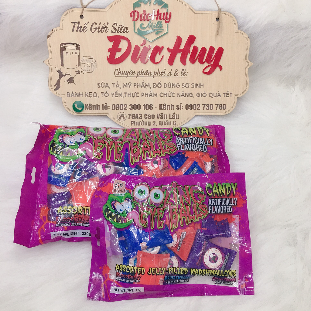 Kẹo Dẻo Con Mắt Ruby&Ben Marshmallows Candy 73g & 230g