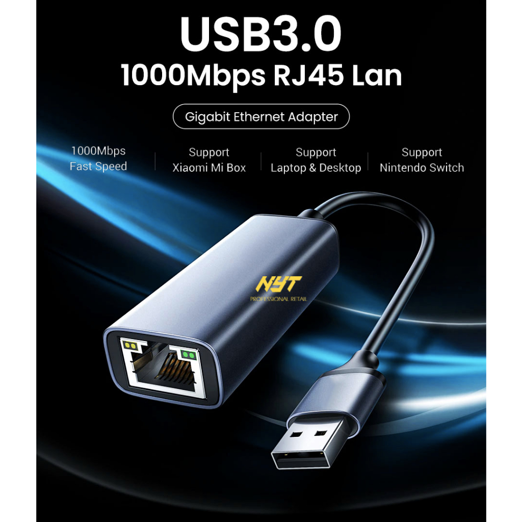 USB 3.0 To Lan Cao Cấp NYT NCD102  - Tốc Độ Lên Đến 1000Mpbs Nhanh & Ổn Định - BH 12T Đổi Mới | BigBuy360 - bigbuy360.vn