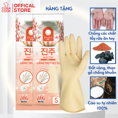 [HÀNG TẶNG] Bộ 2 Đôi Găng Tay Cao Su Ngọc Trai Tay Lửng Thương Hiệu BEIGL Size S