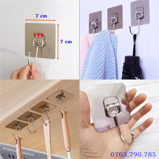 Móc inox lớn dán tường chịu lực tốt