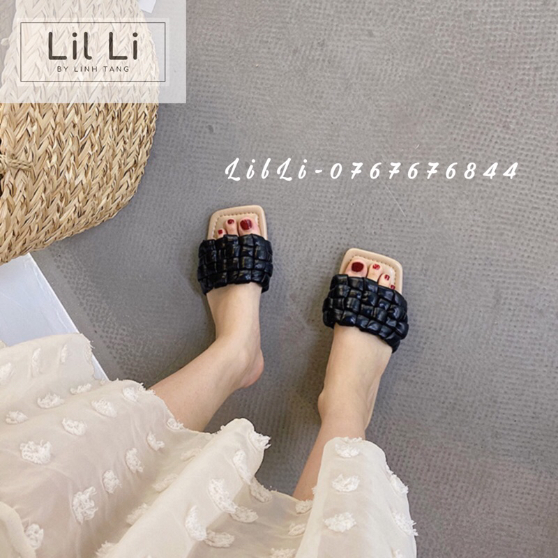 Dép bính quai ngang mũi vuông bản to cao cấp size 35-40