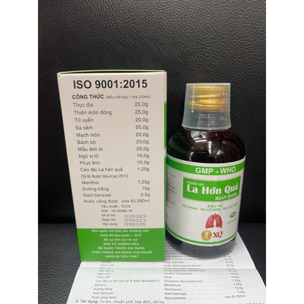 HO LA HỚN QUẢ XUÂN QUANG Chai 250ml