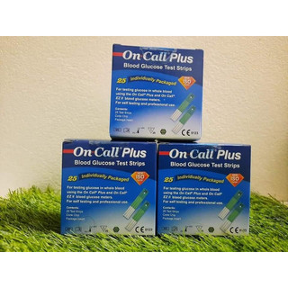 Que/ Test thử đường huyết On Call Plus dùng cho máy đo đường huyết On Call EZ II, On Call Plus (hộp 25 que)