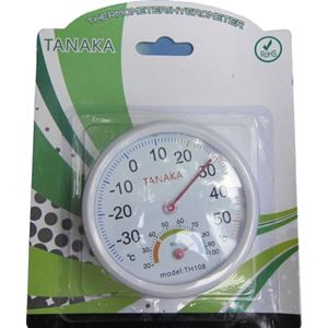 Nhiệt ẩm kế TH108 (đường kính 8 cm) đo nhiệt độ môi trường, độ ẩm không khí