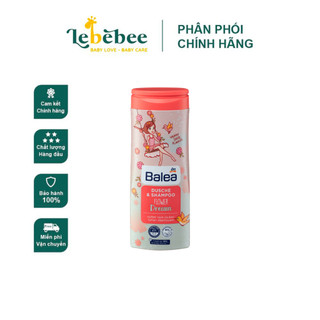 Sữa tắm và Gội Balea Dusche & shampoo cho bé từ 1 tuổi của Đức ( chai 300ml) MÀU HỒNG BÉ GÁI - MẪU MỚI