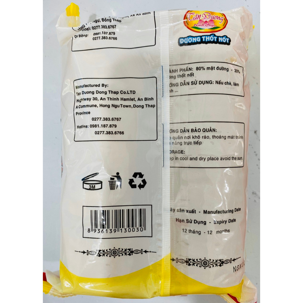 Đường thốt nốt Tân Dương 1kg
