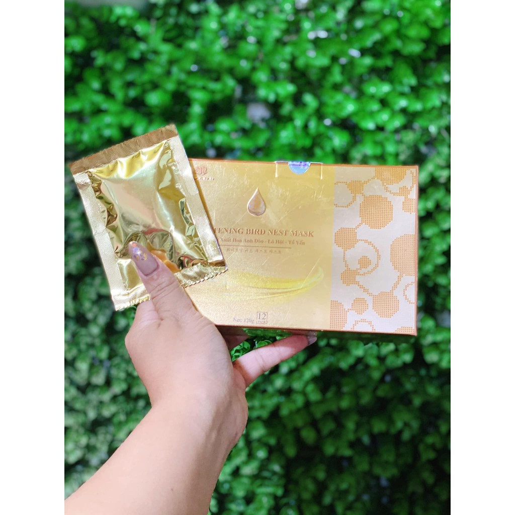 01 GÓI MẶT NẠ CẤY TRẮNG DỊCH YẾN Magic Skin 👍 Whitening Bird Nest Mask 👍 ✔ SD được 2-3 lần