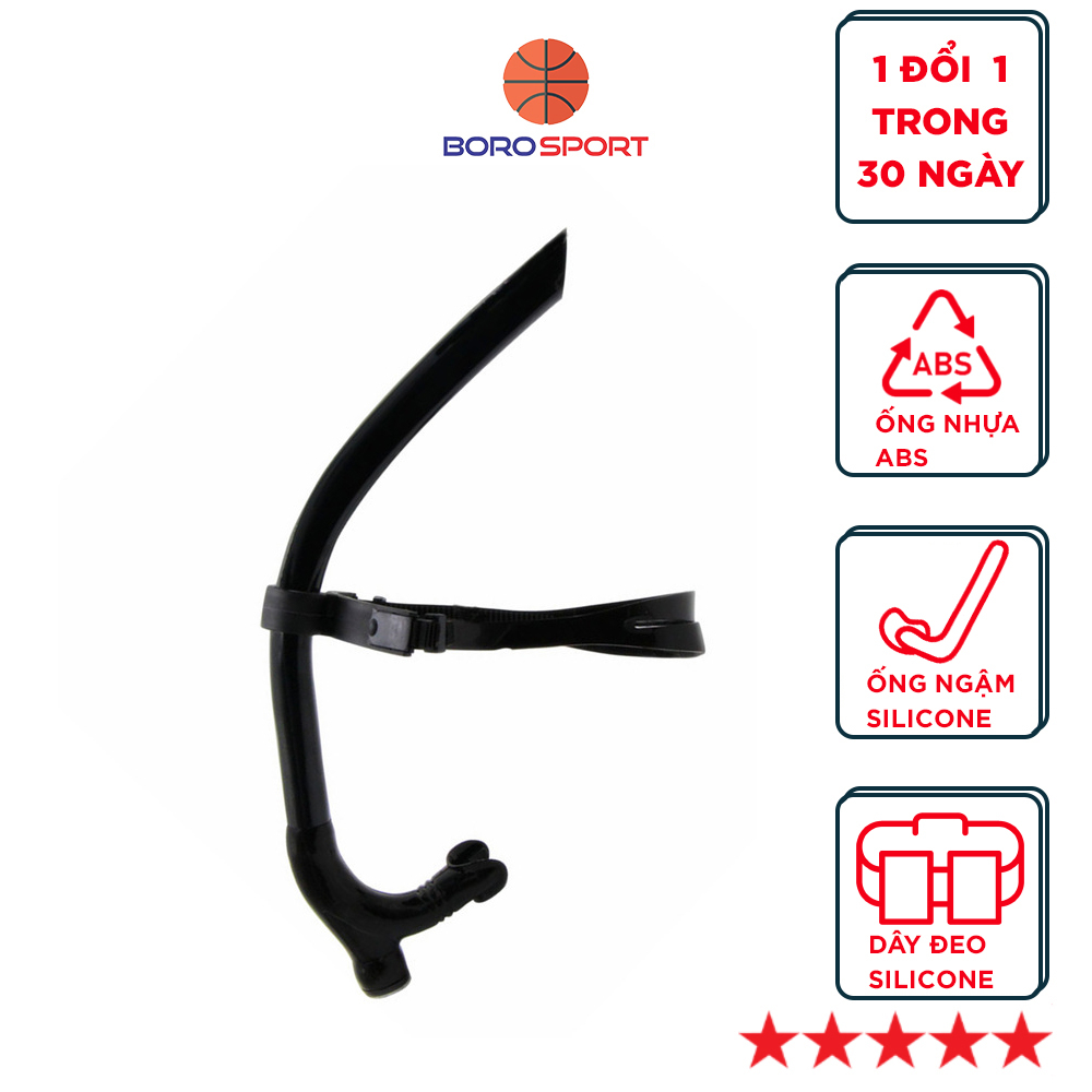Ống Thở Lặn Bảo Hành 12 Tháng Ống Thở Đi Biển Với Dây Đeo Silicone Mềm Mại Co Giãn Cleacco OTL Boro Sport