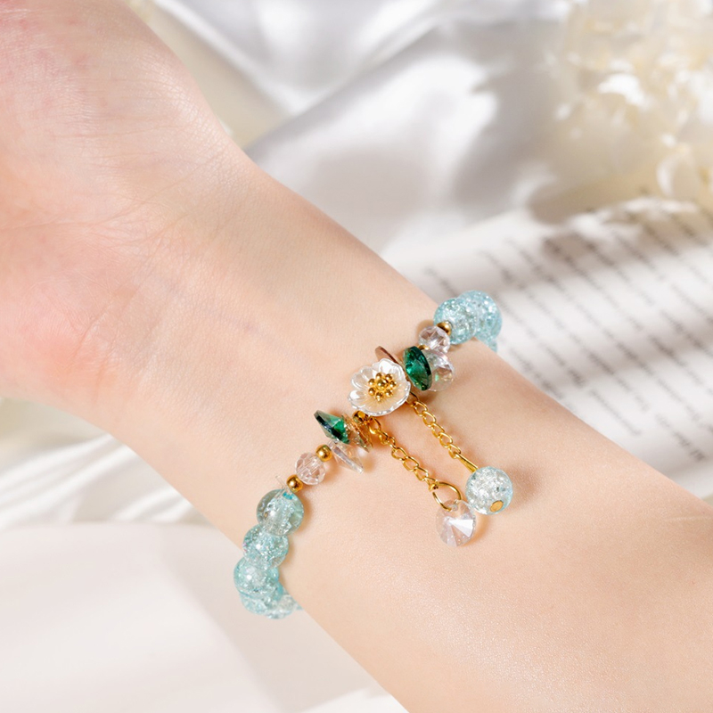 Miumiua🔮Vòng Tay Tua Rua Đính Hoa Cúc Lê Phong Cách Hàn Quốc Thời Trang Cho Nữ