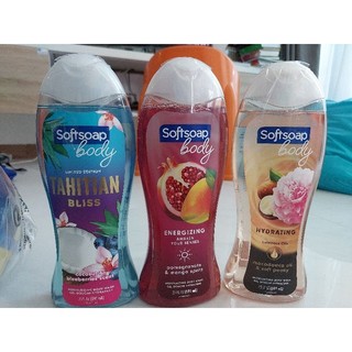 DẦU TẮM SOFTSOAP BODY WASH -  20oz .mỹ - honey&orange/ splash&berry / oils&peomy