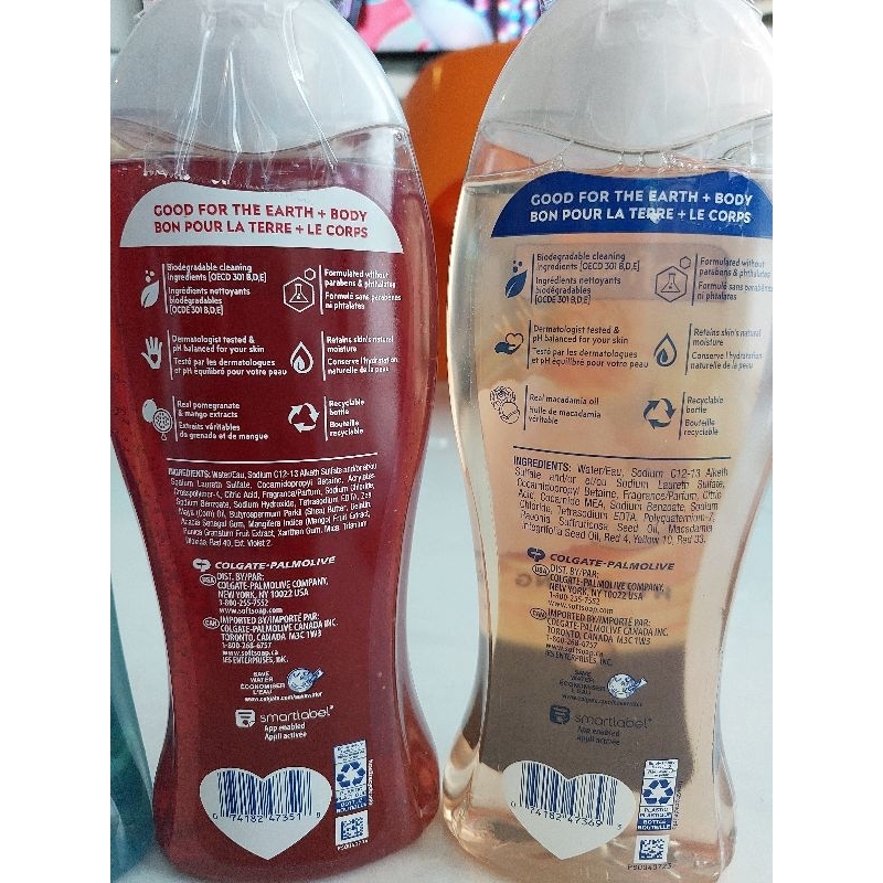 DẦU TẮM SOFTSOAP BODY WASH -  20oz .mỹ - honey&orange/ splash&berry / oils&peomy