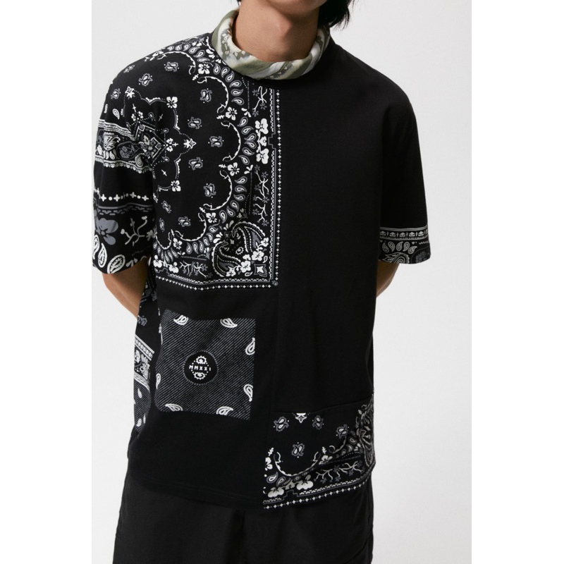 Áo phông Zara authentic BANDANNA PRINT size S