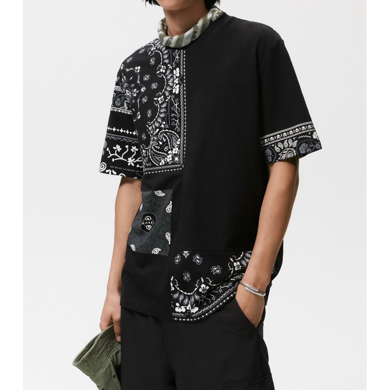 Áo phông Zara authentic BANDANNA PRINT size S