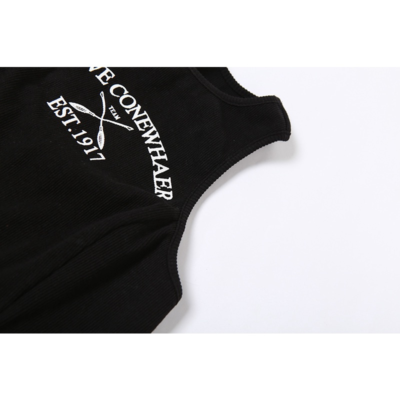 Áo Tank Top Thể Thao Cổ Tròn In Chữ Thời Trang Cho Nữ | BigBuy360 - bigbuy360.vn