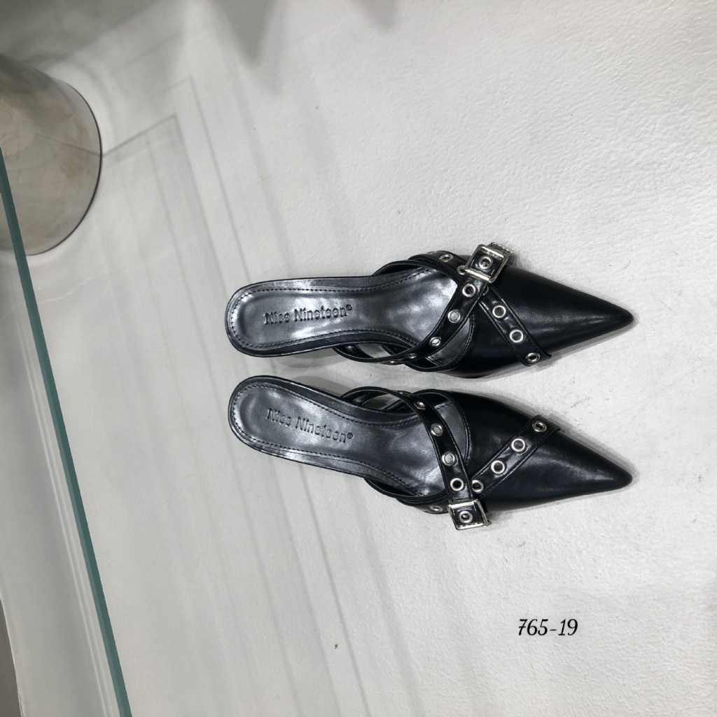 Dép sục nữ mũi nhọn gót nhọn cao 5cm hàng QCCC 765-19 - HACHI SHOES