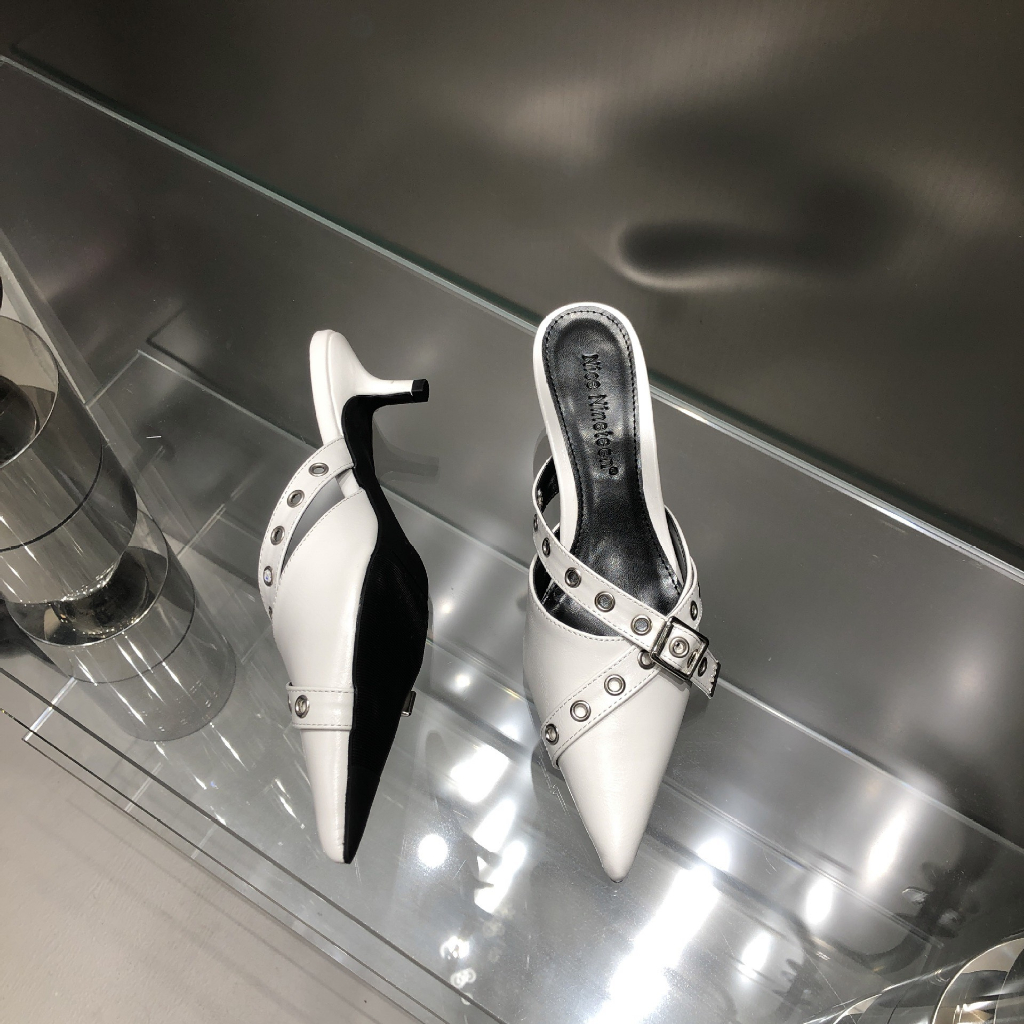 Dép sục nữ mũi nhọn gót nhọn cao 5cm hàng QCCC 765-19 - HACHI SHOES