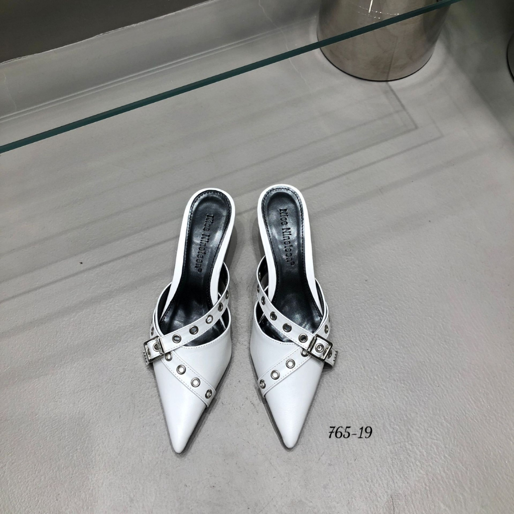 Dép sục nữ mũi nhọn gót nhọn cao 5cm hàng QCCC 765-19 - HACHI SHOES