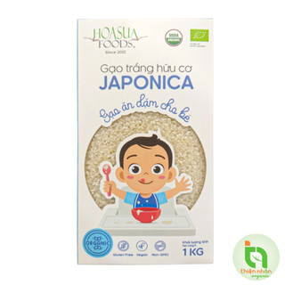 Gạo trắng hữu cơ Japonica Hoa Sữa 1kg cho bé ăn dặm