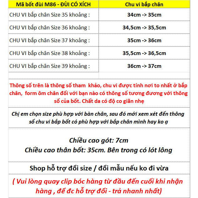 SẴN _Bốt đùi nữ gót 7 phân tag xích hàng QC