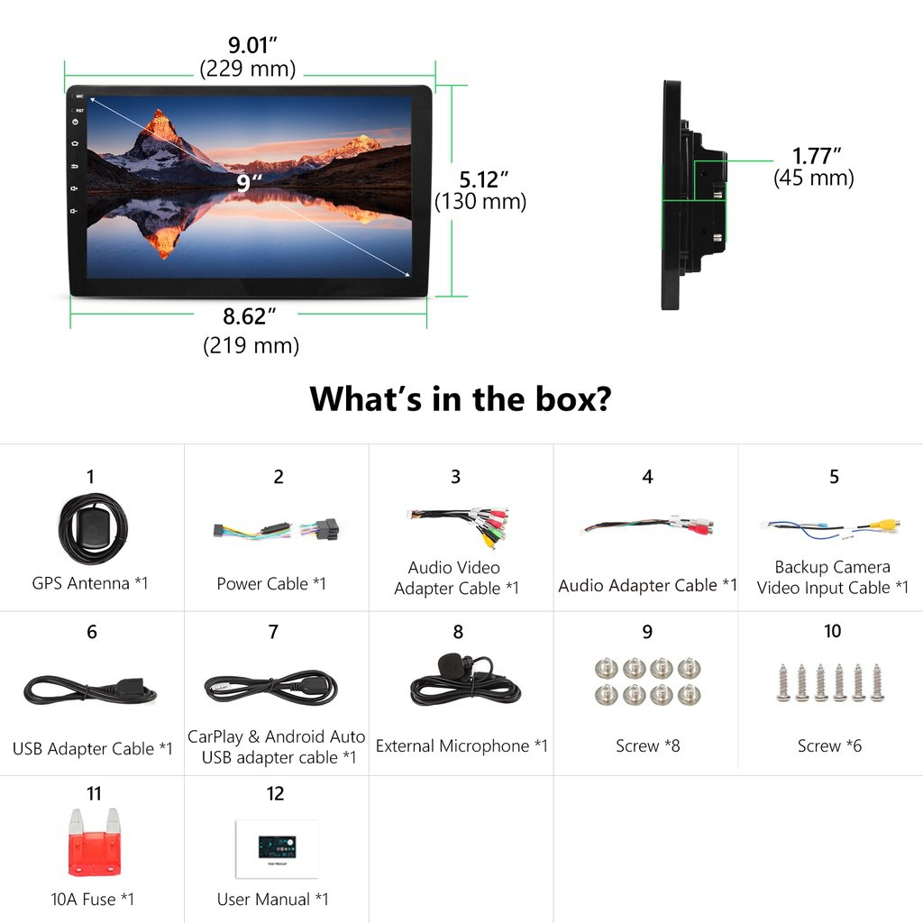 Màn hình android cho ô tô OLEDPRO Ram 4G Rom 32G 8 nhân, có quạt tản nhiệt. Bảo hành chính hãng 18 tháng