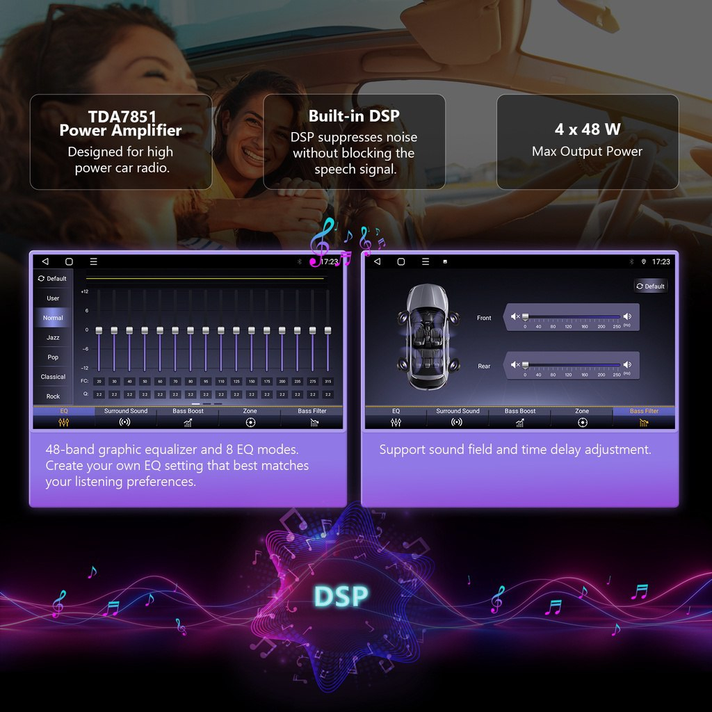 Màn hình android cho ô tô OLEDPRO Ram 4G Rom 32G 8 nhân, có quạt tản nhiệt. Bảo hành chính hãng 18 tháng