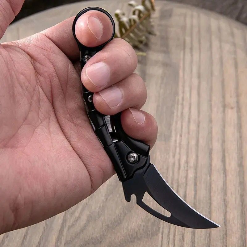 Dao Phượt Mini Gấp Gọn Chống Gỉ Sét - Treo Móc Khóa - Thích Hợp Dân Phượt