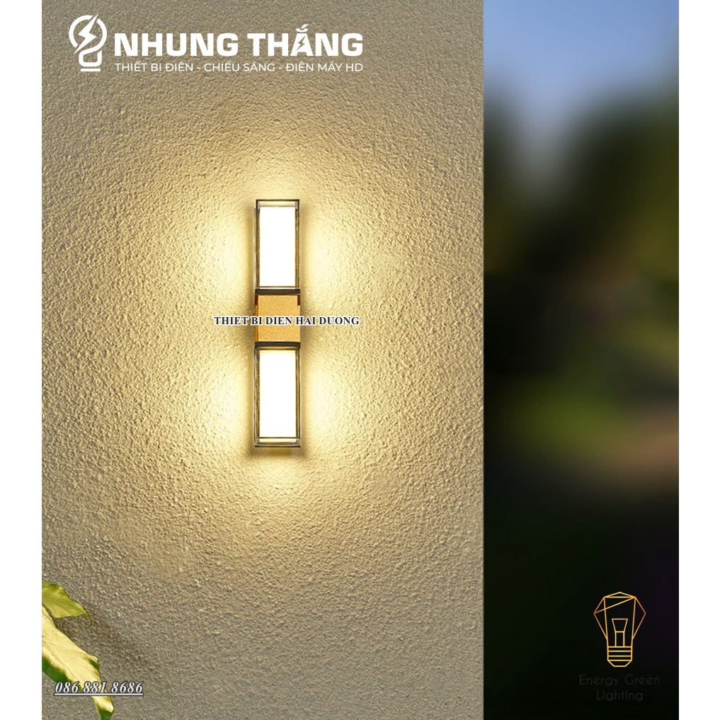 Đèn Hắt Tường Chống Nước DT-3270 - Thân Nhôm - Ánh Sáng Vàng - Chip Led Siêu Sáng - Bảo Hành 12 Tháng