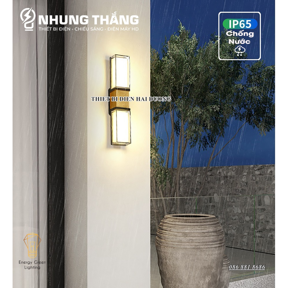 Đèn Hắt Tường Chống Nước DT-3270 - Thân Nhôm - Ánh Sáng Vàng - Chip Led Siêu Sáng - Bảo Hành 12 Tháng