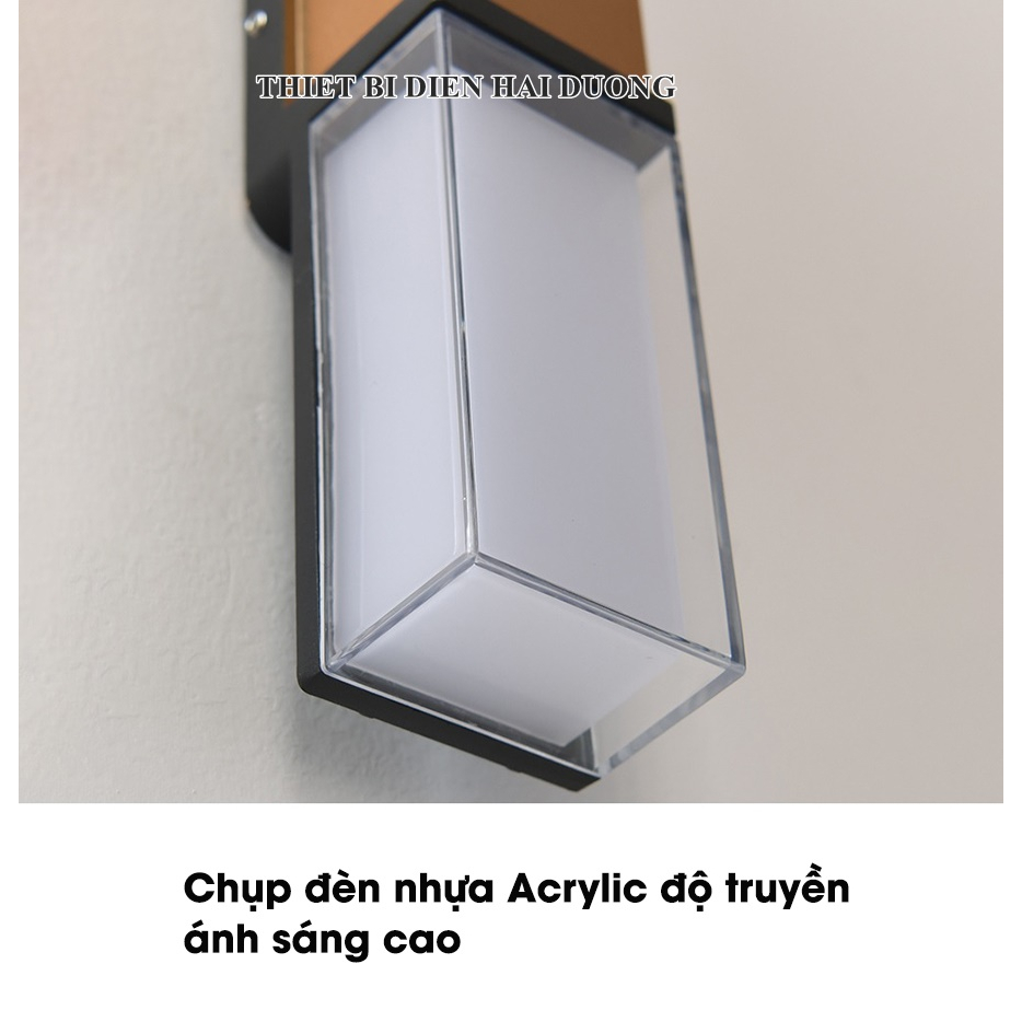 Đèn Hắt Tường Chống Nước DT-3270 - Thân Nhôm - Ánh Sáng Vàng - Chip Led Siêu Sáng - Bảo Hành 12 Tháng