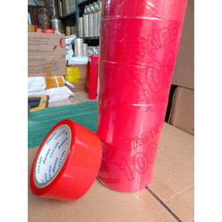 1 cây băng keo màu đỏ, nặng 1.2kg, 48mm