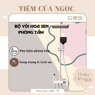 Bộ vòi hoa sen kiểu hiện đại phong cách Châu Âu dễ dàng lắp đặt tại nhà