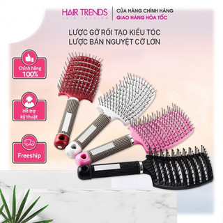 Lược gỡ rối,tạo phồng tóc,lược sấy tạo kiểu tóc bán nguyệt cỡ lớn chuyên dùng trong salon tóc