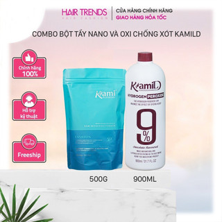 [CHỐNG XÓT] Bột tẩy tóc siêu mạnh nano kami - tẩy 1 lần lên nền 8,9 (tặng kèm oxy)