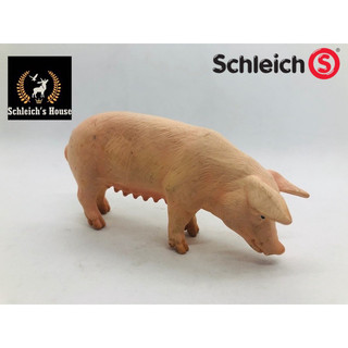Mô hình động vật , đồ chơi con vật Schleich chính hãng Lợn ( Heo ) mẹ đang ăn 13288 - Schleich House