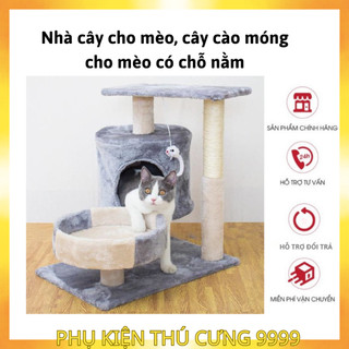 [ HOT ] - Nhà cây cho mèo 3 tầng siêu rộng
