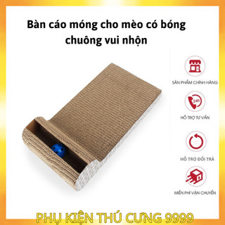 Bàn cào móng có bóng chuông vui nhộn - tặng kèm catnip