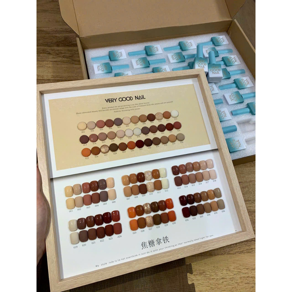 Set sơn Gel 36 màu TREND- tặng kèm bảng màu gỗ siêu đẹp