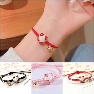 Vòng tay mèo may mắn -mèo thần tài Maneki neko, vòng tay nữ xinh xắn.