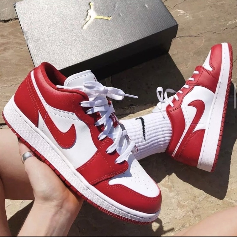 Giày jd thể thao và sneakers jDđỏ trắng nam nữ giày nam hot trend