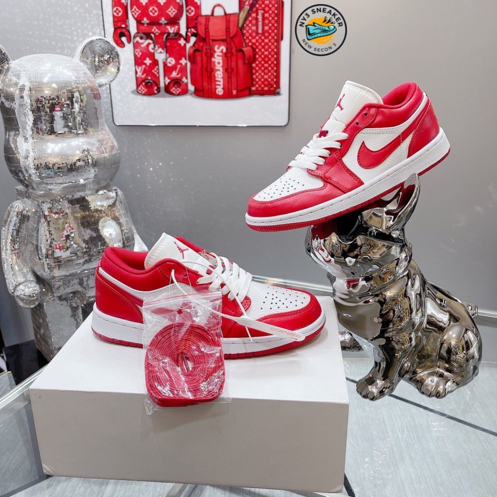 Giày jd thể thao và sneakers jDđỏ trắng nam nữ giày nam hot trend